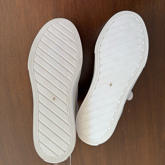 J/Slide Gennie White Leather Platform Velcro Sneakers Size 8 - Picture 9 of 12